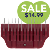#5 1/8" Maroon Wide Snap on Comb by PetStore.Direct