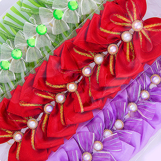 Cecilia Bows 10 Medium Hair Bows For Doodles - Assorted Colors