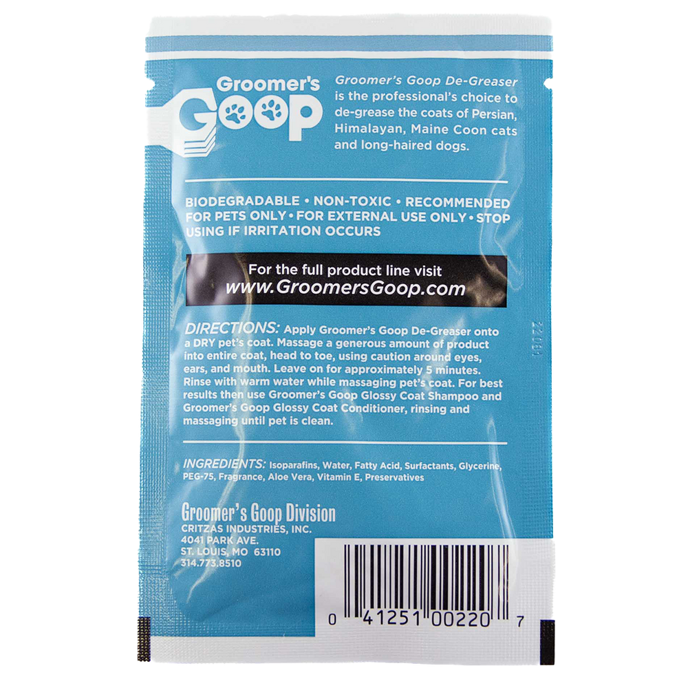 Creme Degreaser For Oily Coats 1oz by Groomer's Goop