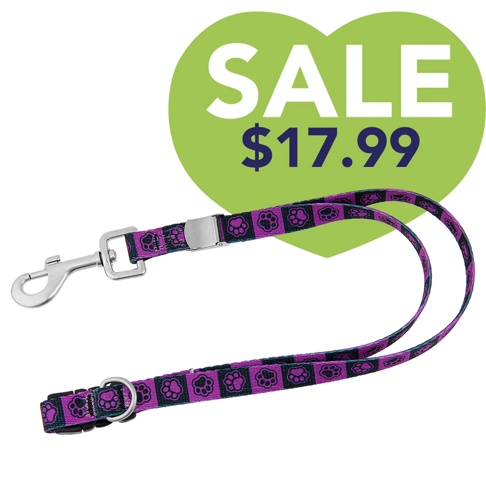 20" Polyester Loop Purple Checkers by Groom Loop