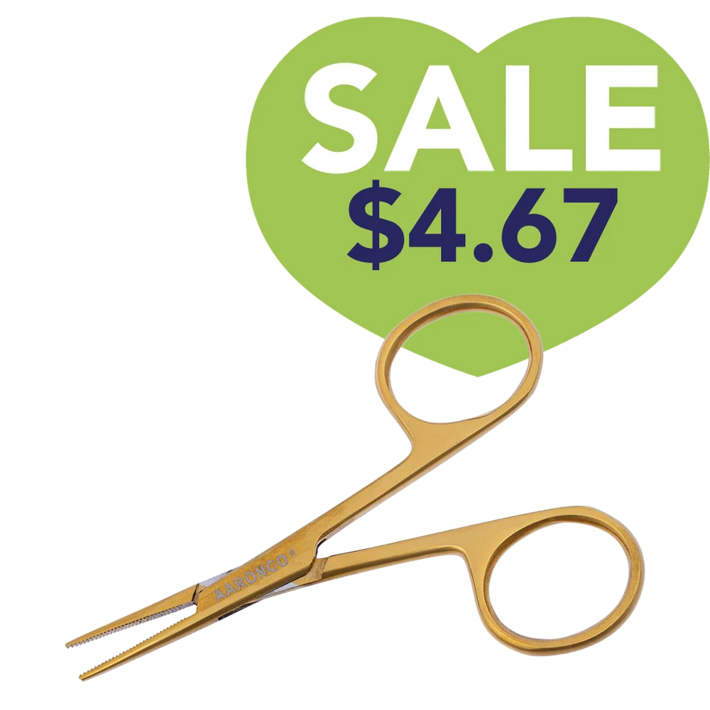 3.5" Mini Stat Straight Ear Hair Puller and Tick Remover 705S by Aaronco