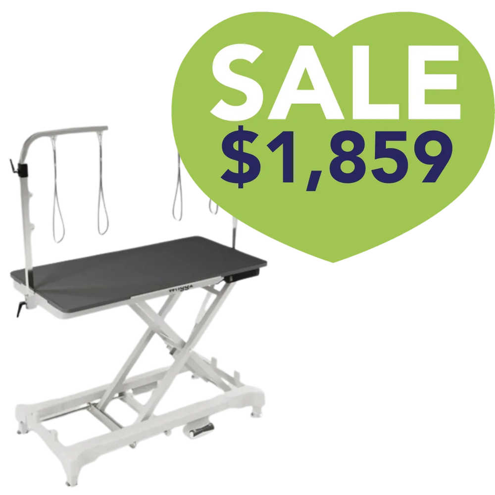 52" Dog Grooming 999 Electric Table without Drawer White by Waggz