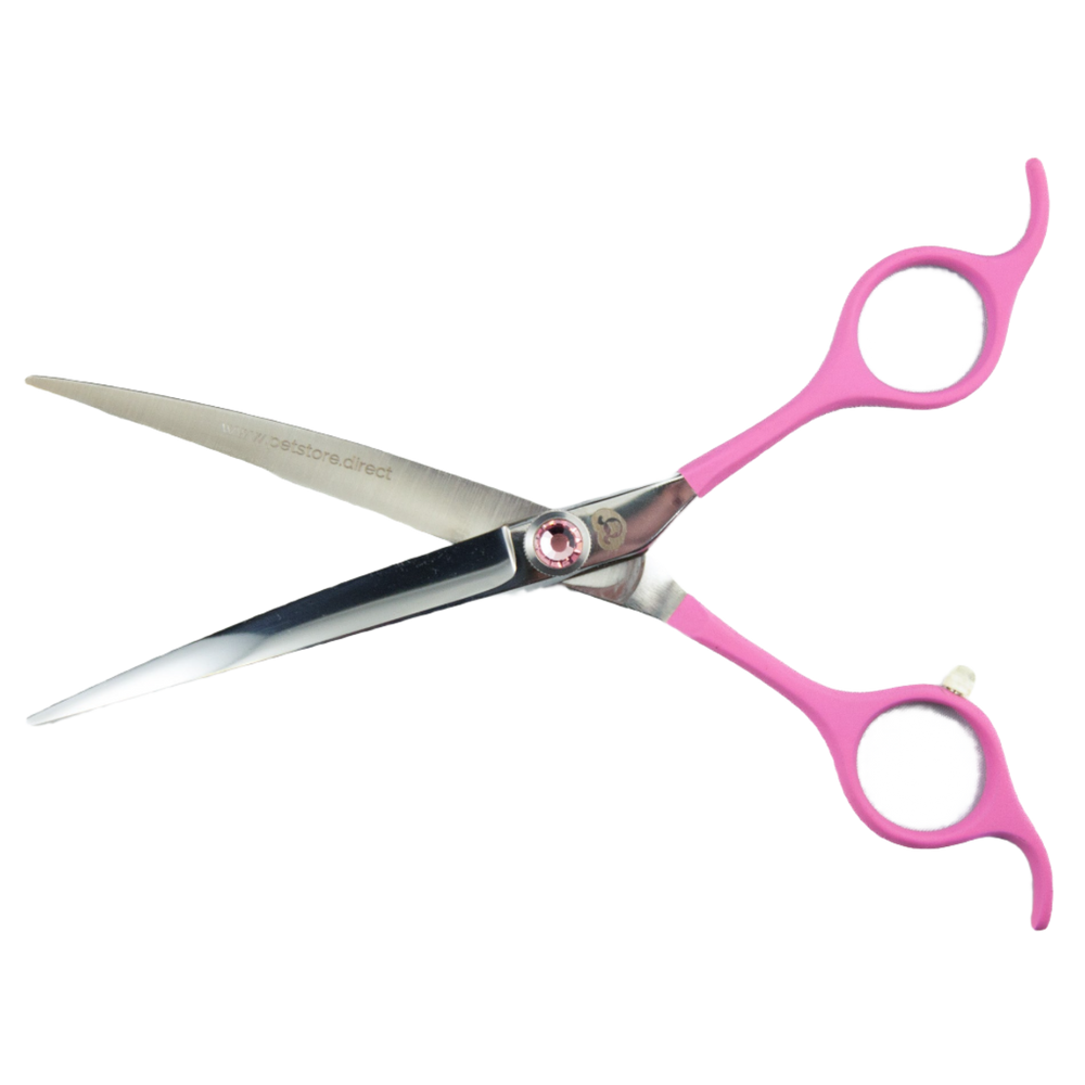6.5" Pink Curved Shear by PetStore.Direct