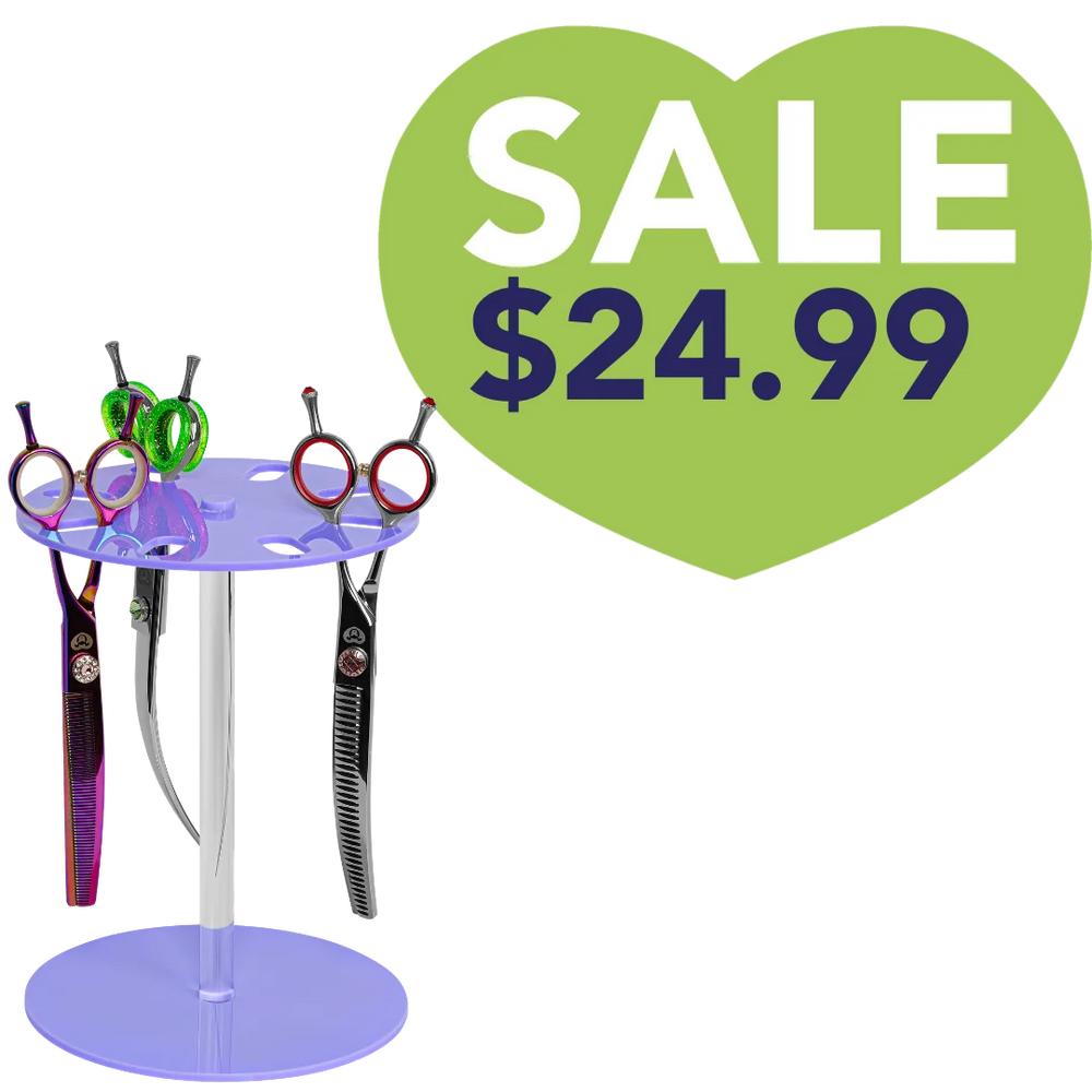 8 Scissor Holder Table Lavender by PetStore.Direct