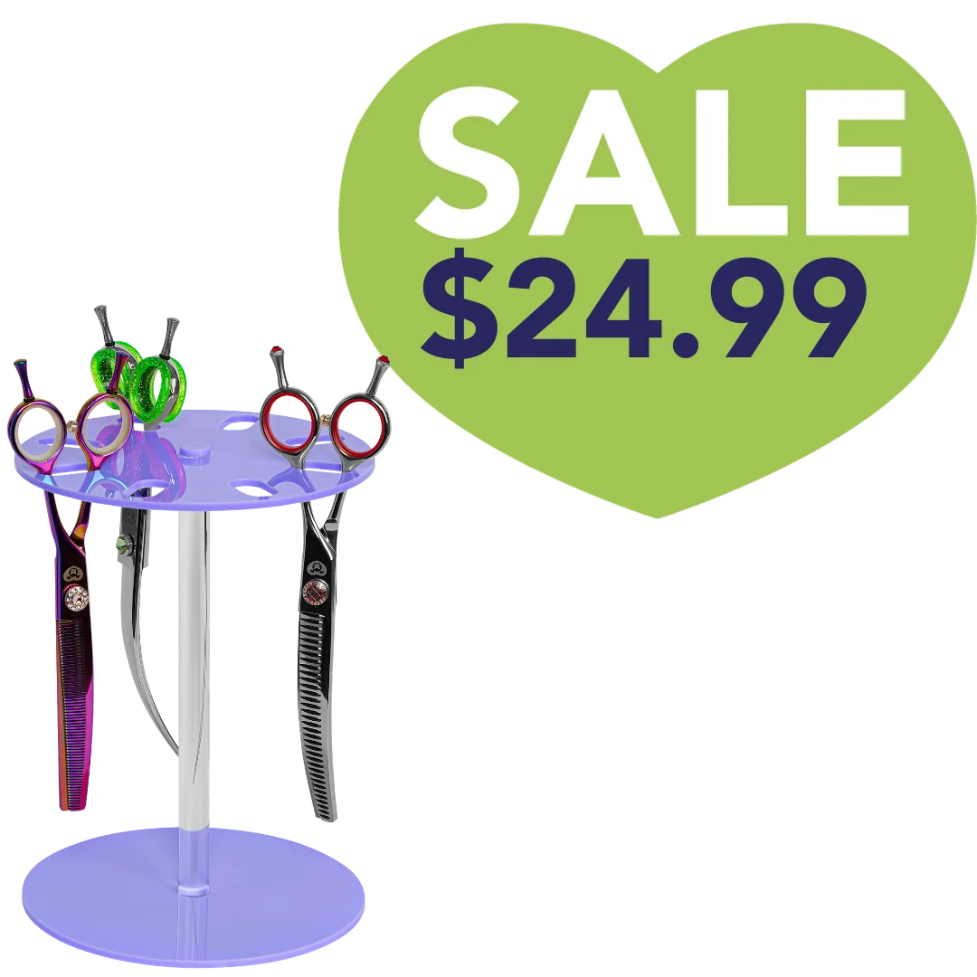 8 Scissor Holder Table Lavender by PetStore.Direct