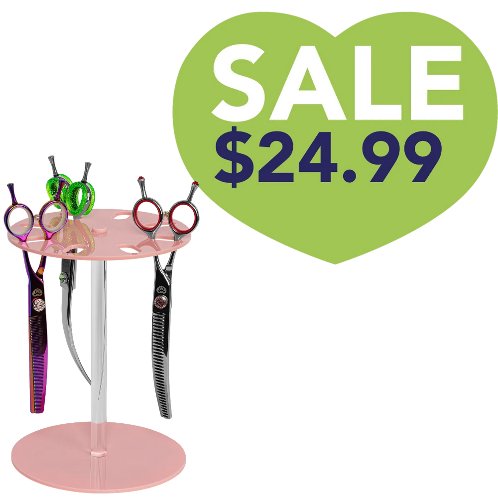8 Scissor Holder Table Light Pink by PetStore.Direct