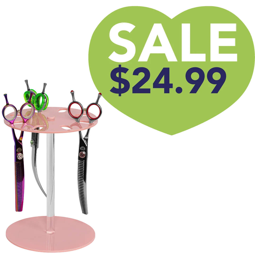 8 Scissor Holder Table Light Pink by PetStore.Direct