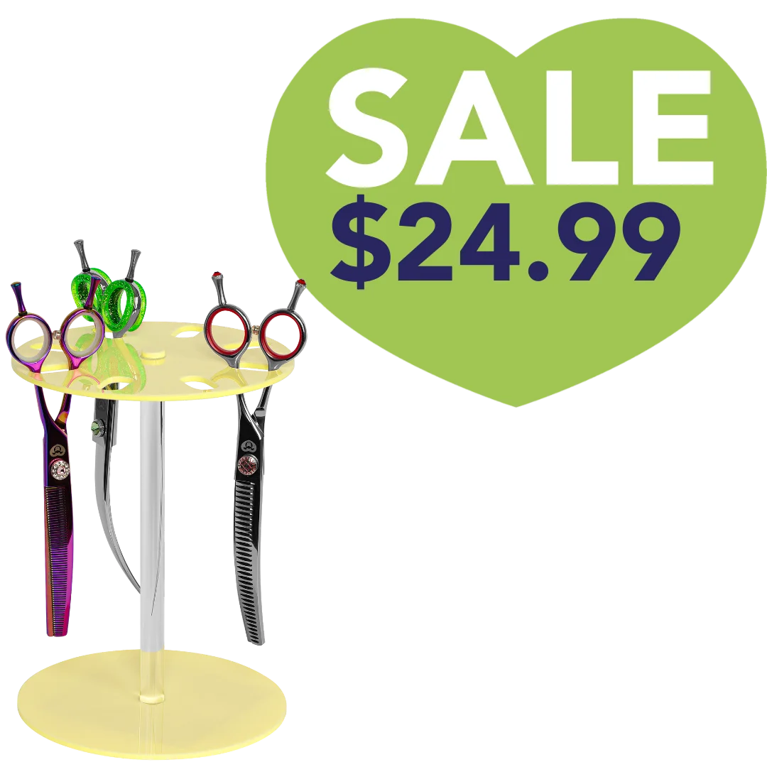 8 Scissor Holder Table Yellow by PetStore.Direct