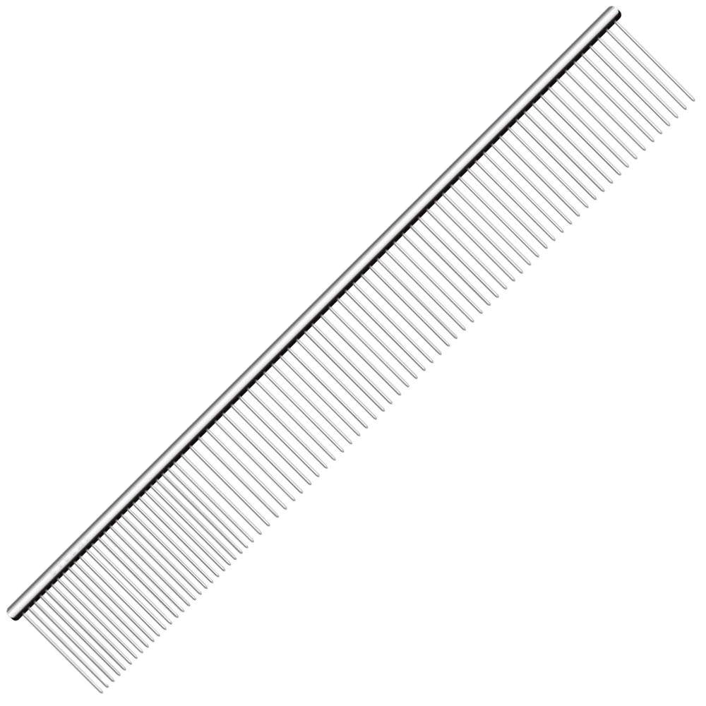 9" Wide Quarter Comb Silver by Utsumi