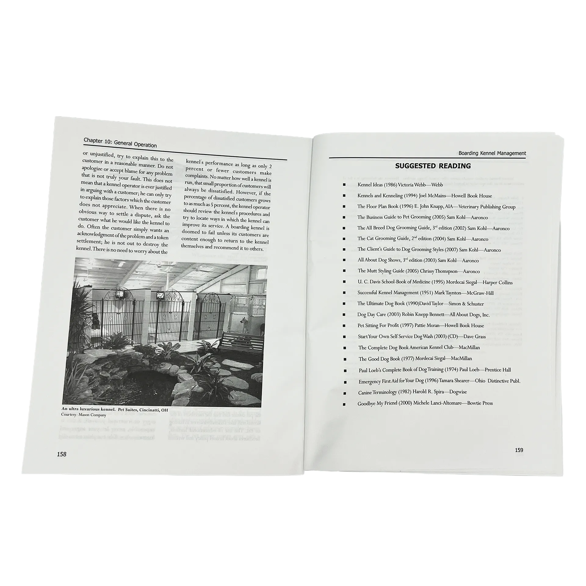 Boarding Kennel Management by Sam Kohl 2nd Edition