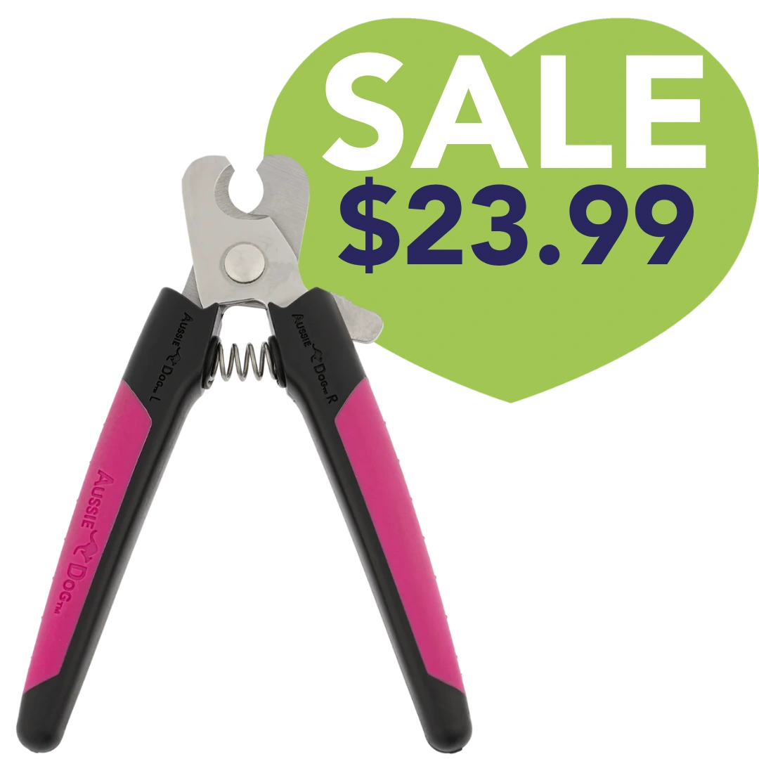 Nail Trimmer Black and Fuschia Large by Aussie Dog