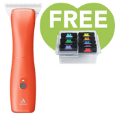 Emerge Clipper Orange Wide 30 Blade with Free 8pc Wide Comb Set by Andis