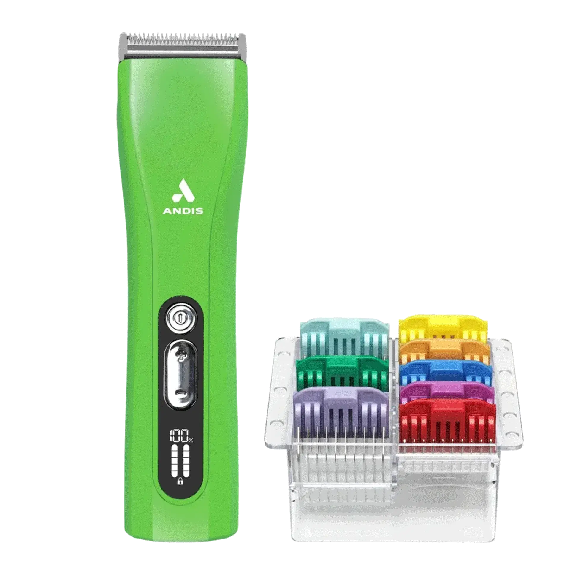 ProClip 5-in-1 Green Clipper with 8Pc Comb Attachment Set by Andis