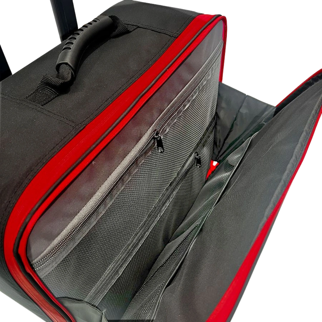Pandora Suitcase Black & Red by Artero