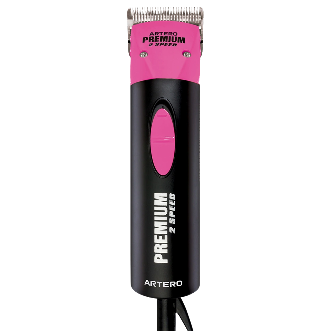 Premium Pink Professional Grooming Two Speed Clipper by Artero