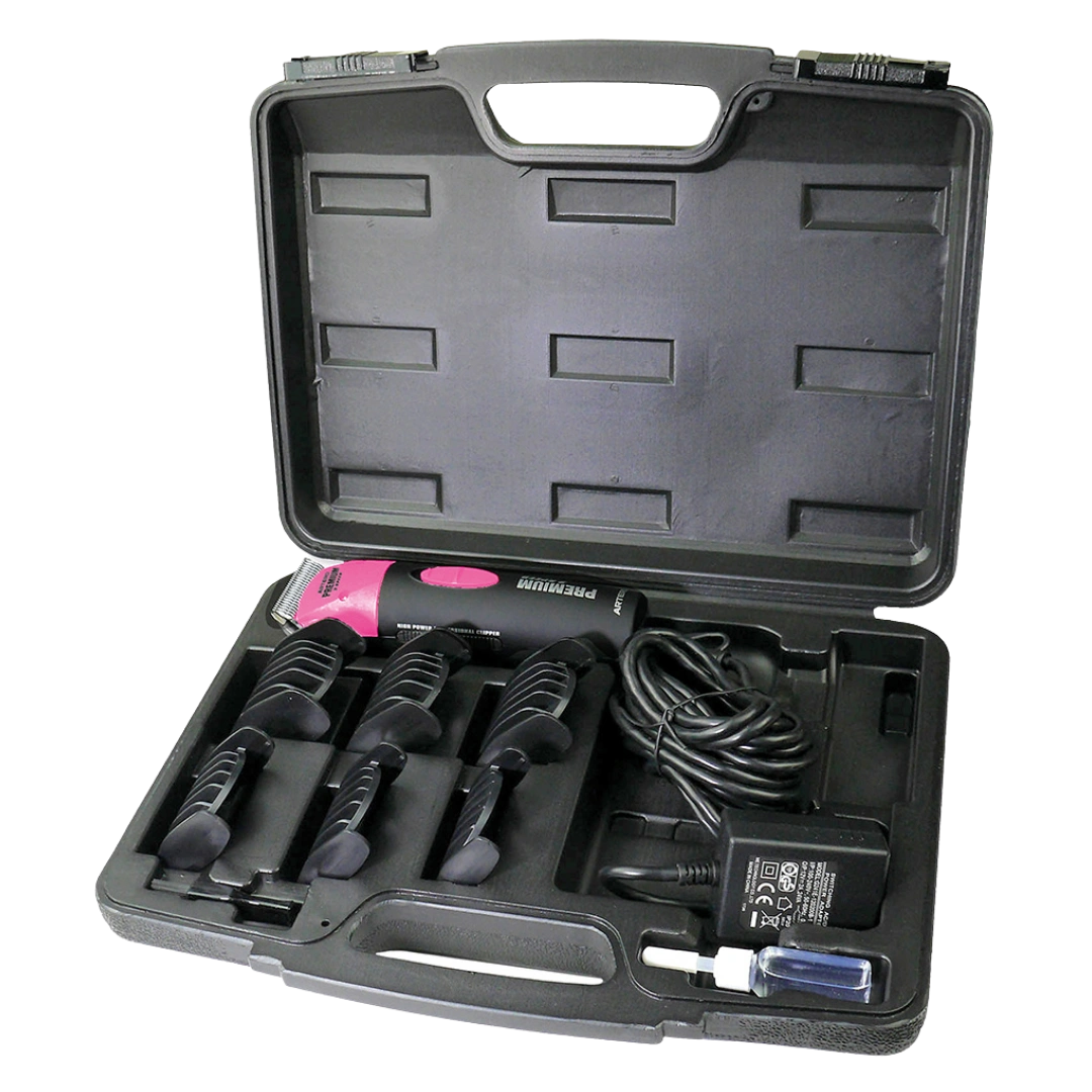Premium Pink Professional Grooming Two Speed Clipper by Artero