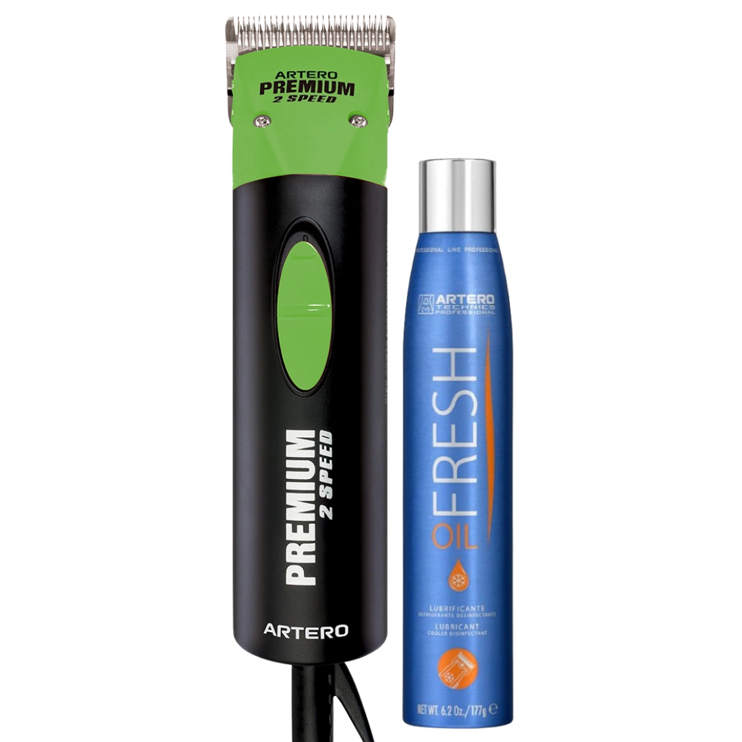 Premium Green Professional Grooming Two Speed Clipper by Artero