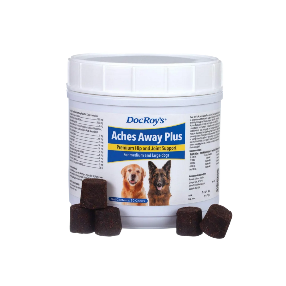 Aches Away Plus 90ct Regular Chew by Doc Roy's