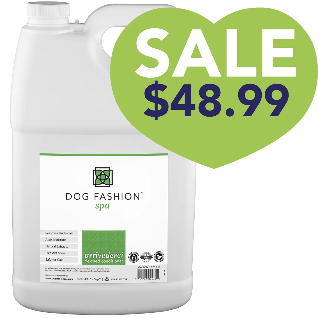 Dog Fashion Spa Arrivederci De-Shedding Conditioner Gallon SALE