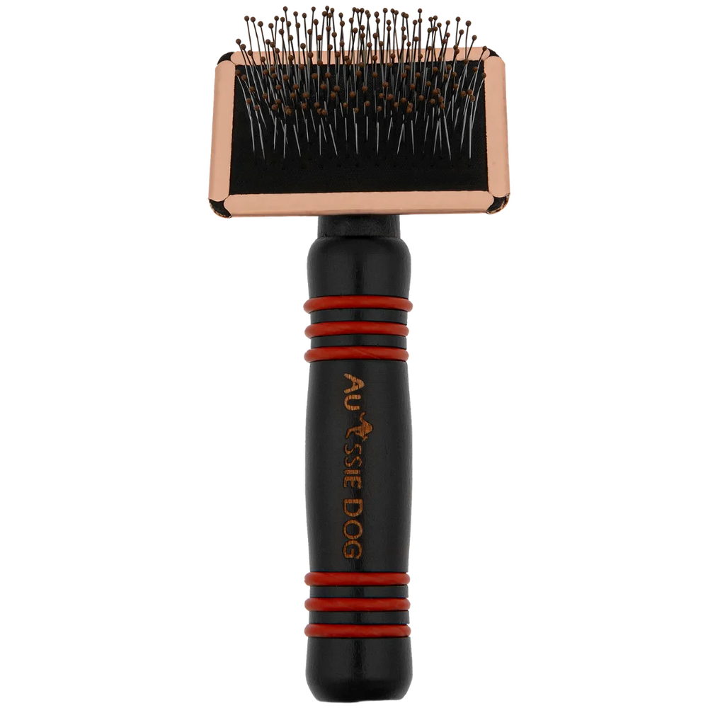 Extra Long Mini Super Soft Pin Brush by Aussie Dog