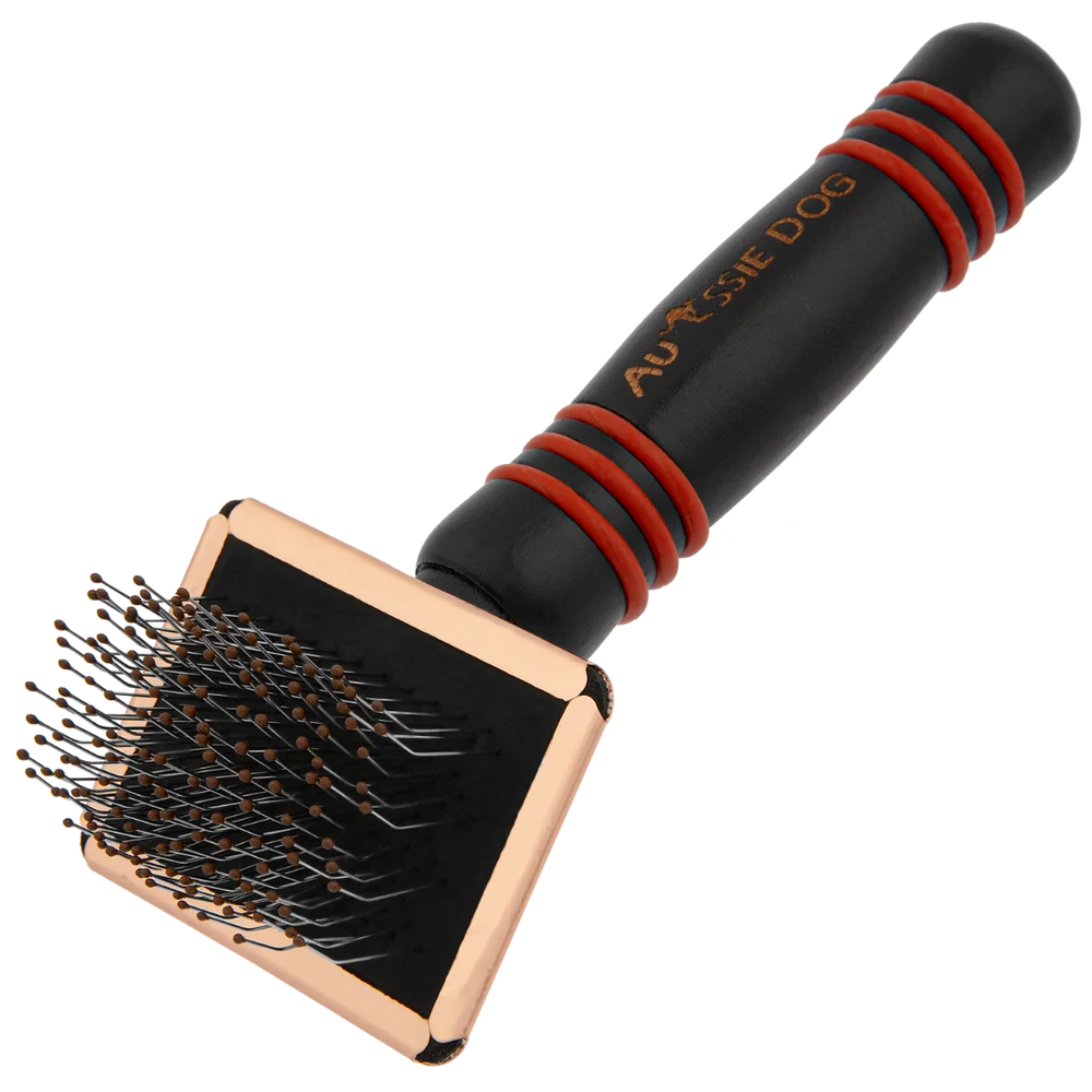 Extra Long Mini Super Soft Pin Brush by Aussie Dog