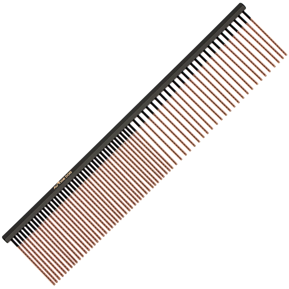 7.5" 50/50 Detail Ionic End Strip Comb With Spiral Pins by Aussie Dog