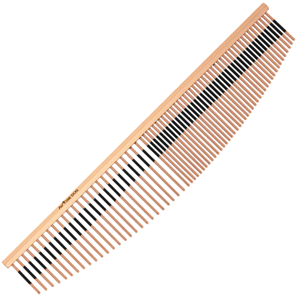 7.5" Halfmoon 50/50 Ionic Strip Comb by Aussie Dog