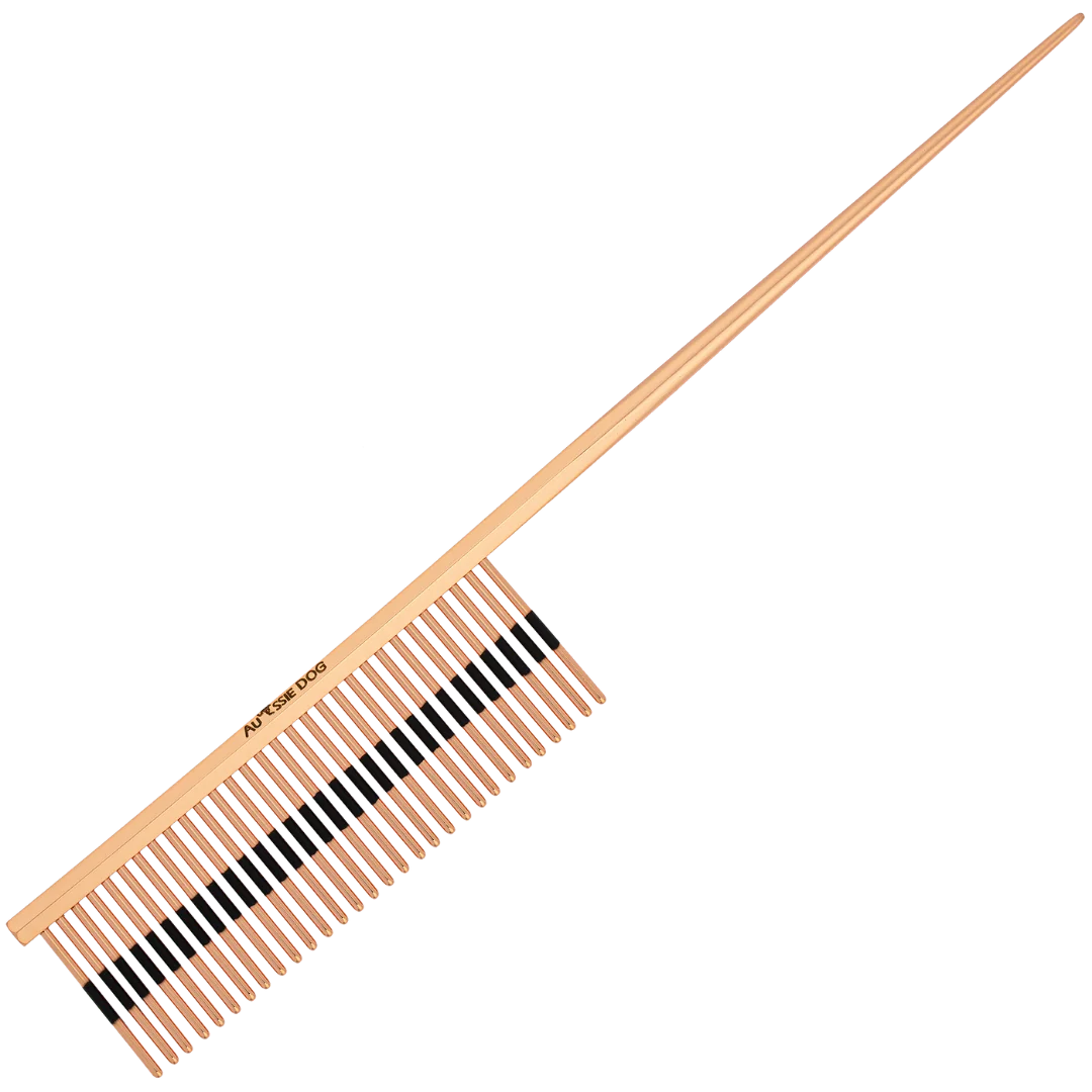 Rat Tail Coarse Ionic Strip Comb by Aussie Dog