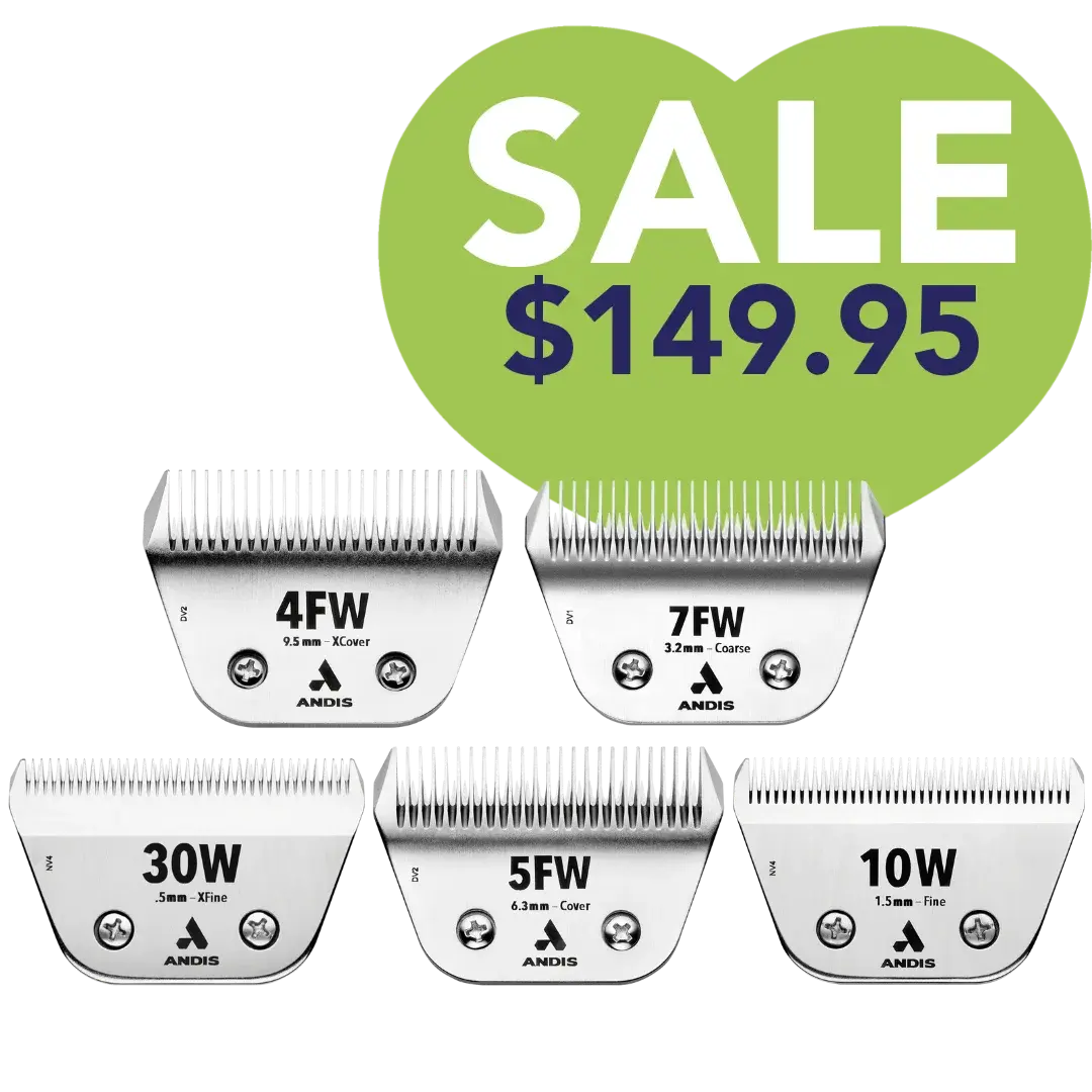 CeramicEdge Wide Blade Set of 5 by Andis