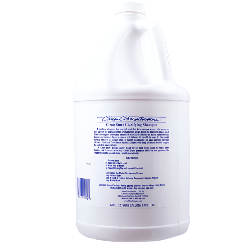 Clean start clarifying shampoo gallon