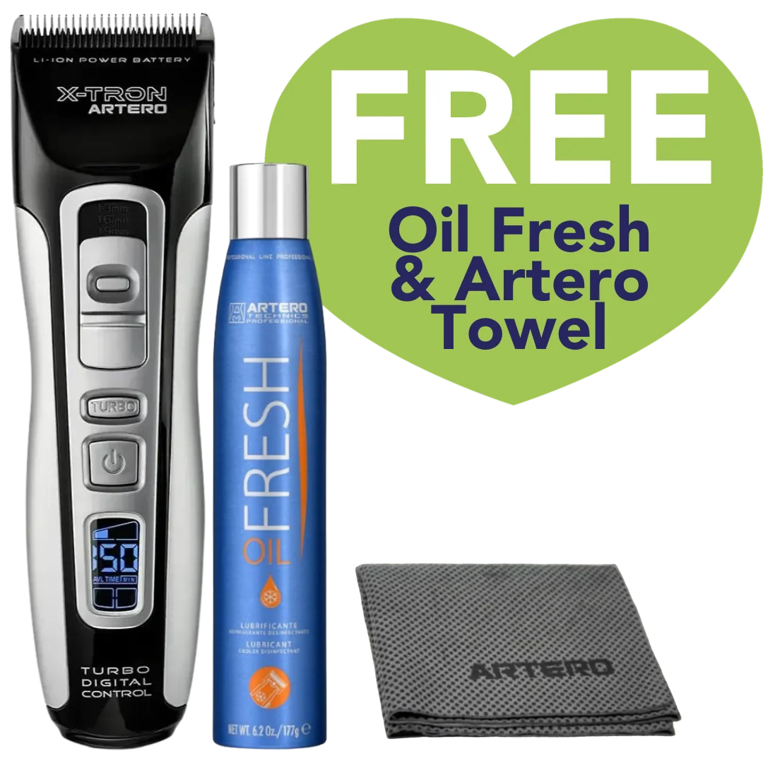 Artero Cordless Clipper X-Tron with free Oil and Towel