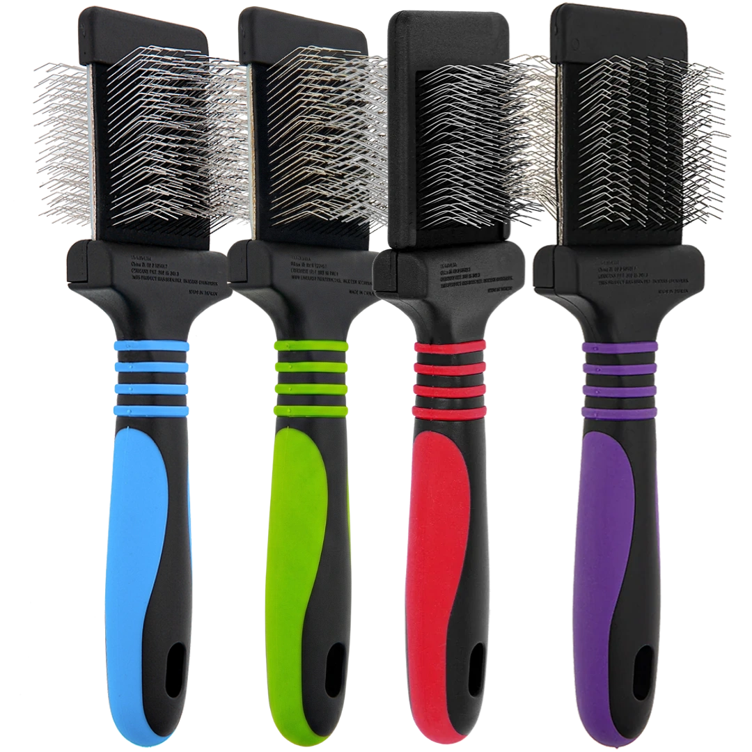 Set of 4 Mini Slicker Brushes by Dog Fashion Spa