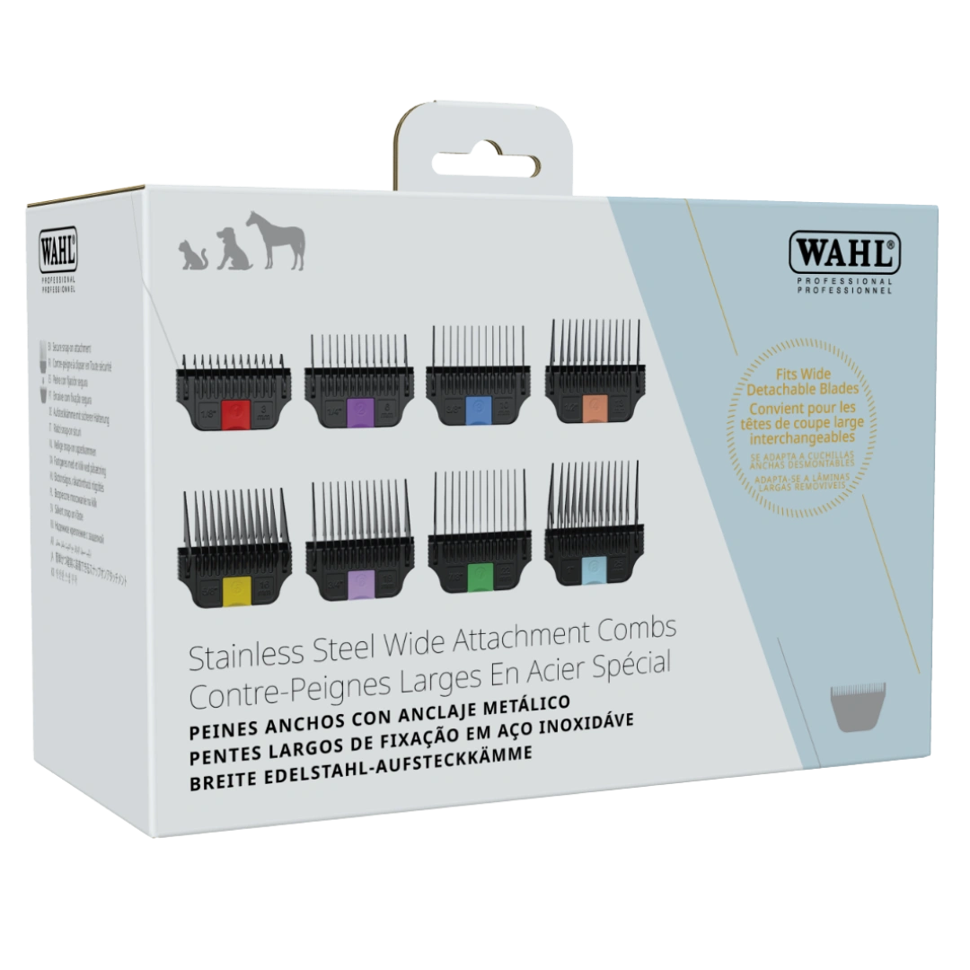 Detachable Stainless Steel Wide Attachment Combs by Wahl