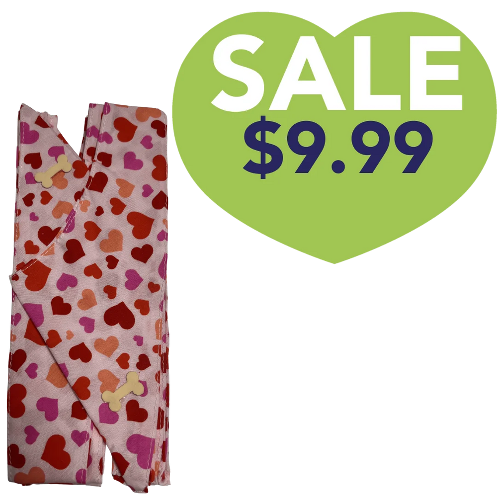 Valentines Dog Bandana Design #89 by Cecilia (Set of 10) 