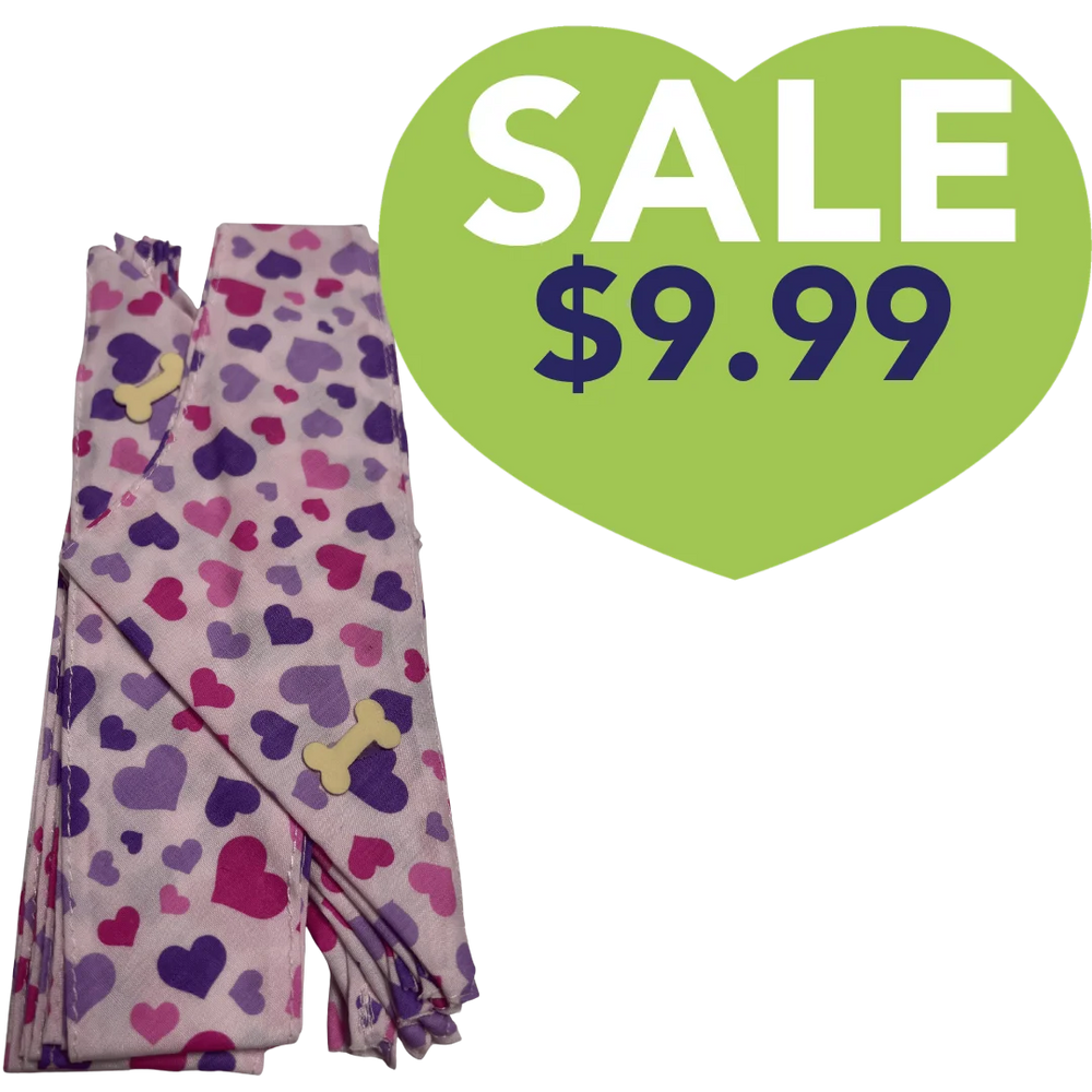 Valentines Dog Bandana Design #90 by Cecilia (Set of 10)