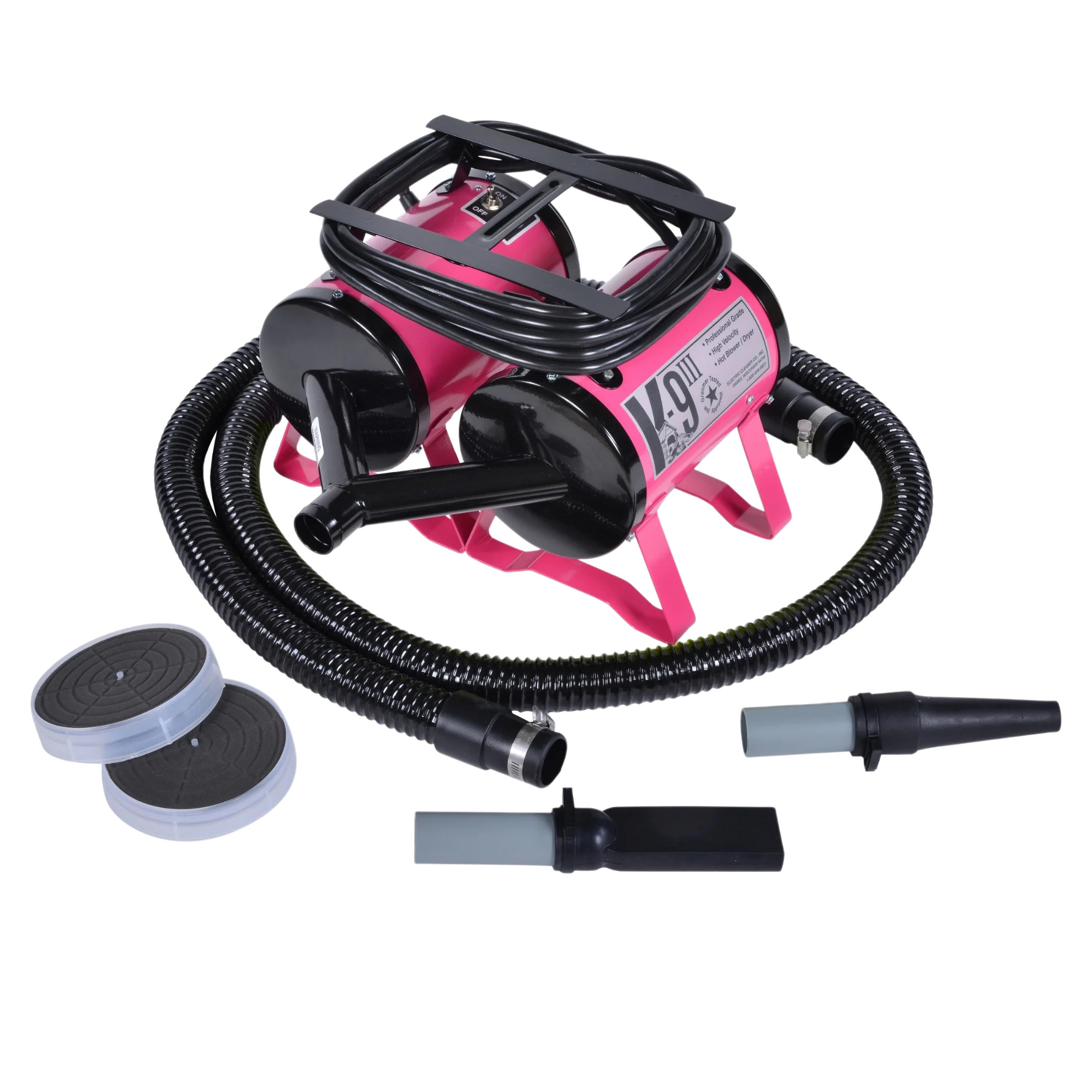 K-9 III Dog Dryer Two-Speed with Free Water Peeler Attachment by Electric Cleaner