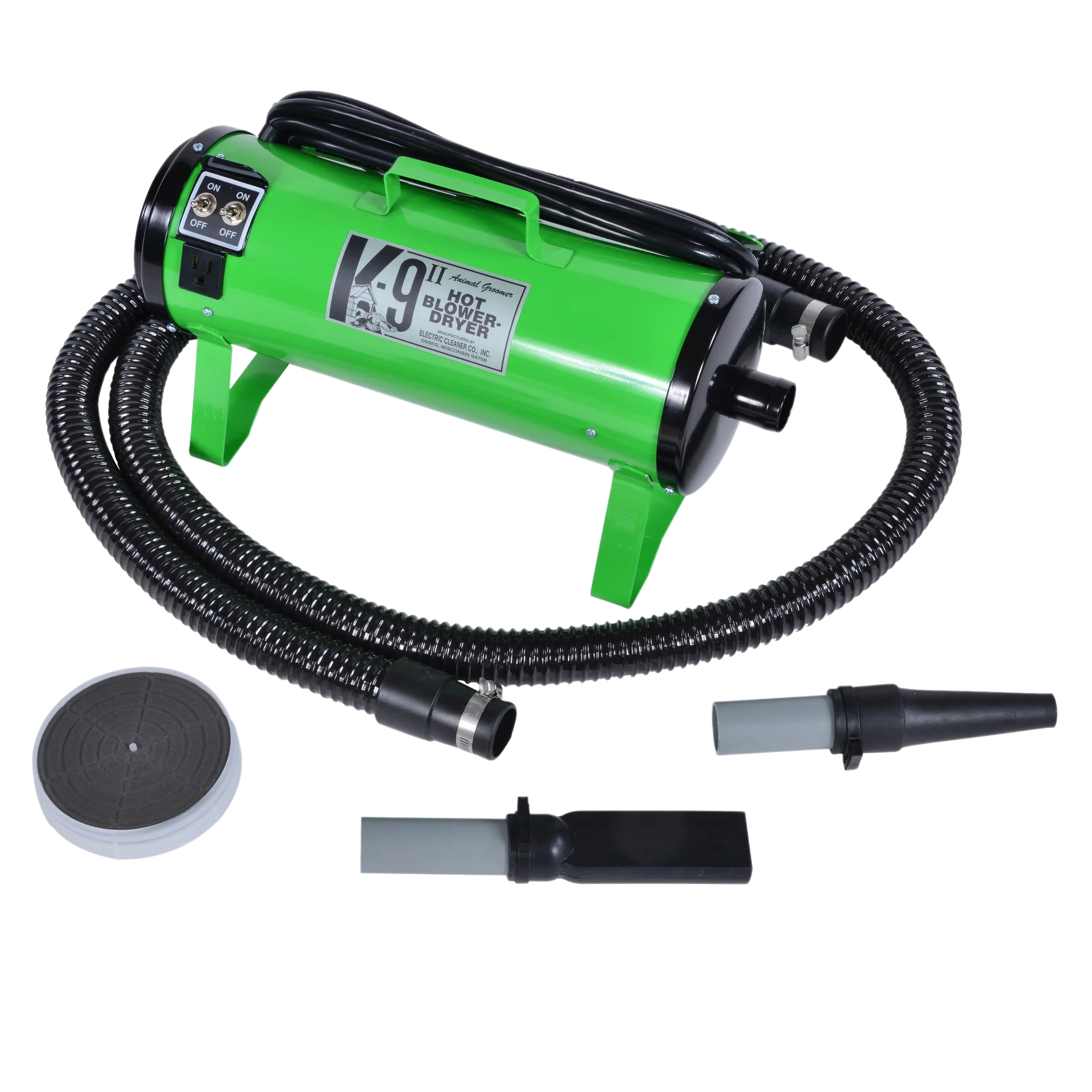 K-9 II Dog Dryer Two-Speed with Free Water Peeler Attachment by Electric Cleaner