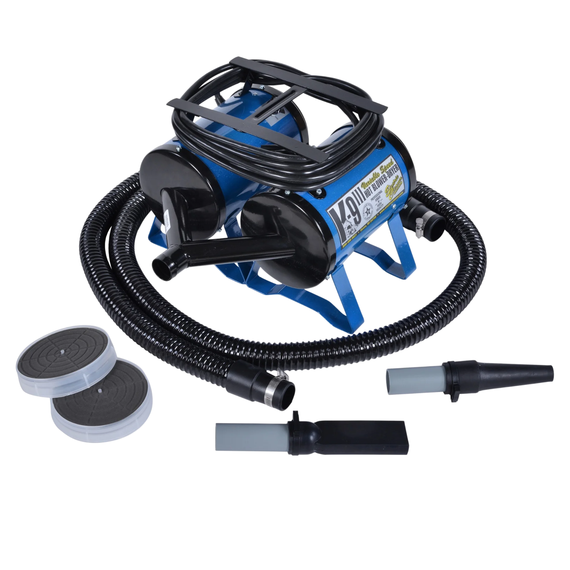 K-9 III Blow Dryer Variable Speed with Free Water Peeler Attachment by Electric Cleaner