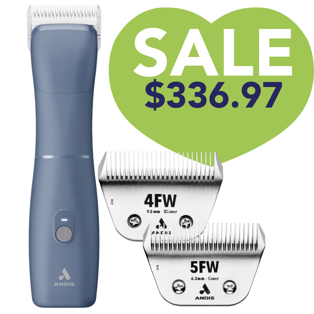 Emerge Blue Clipper with Free 4FW and 5FW Blades by Andis