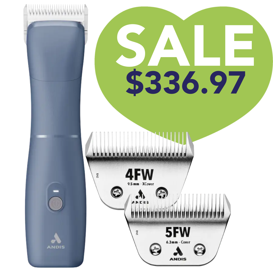 Emerge Blue Clipper with Free 4FW and 5FW Blades by Andis