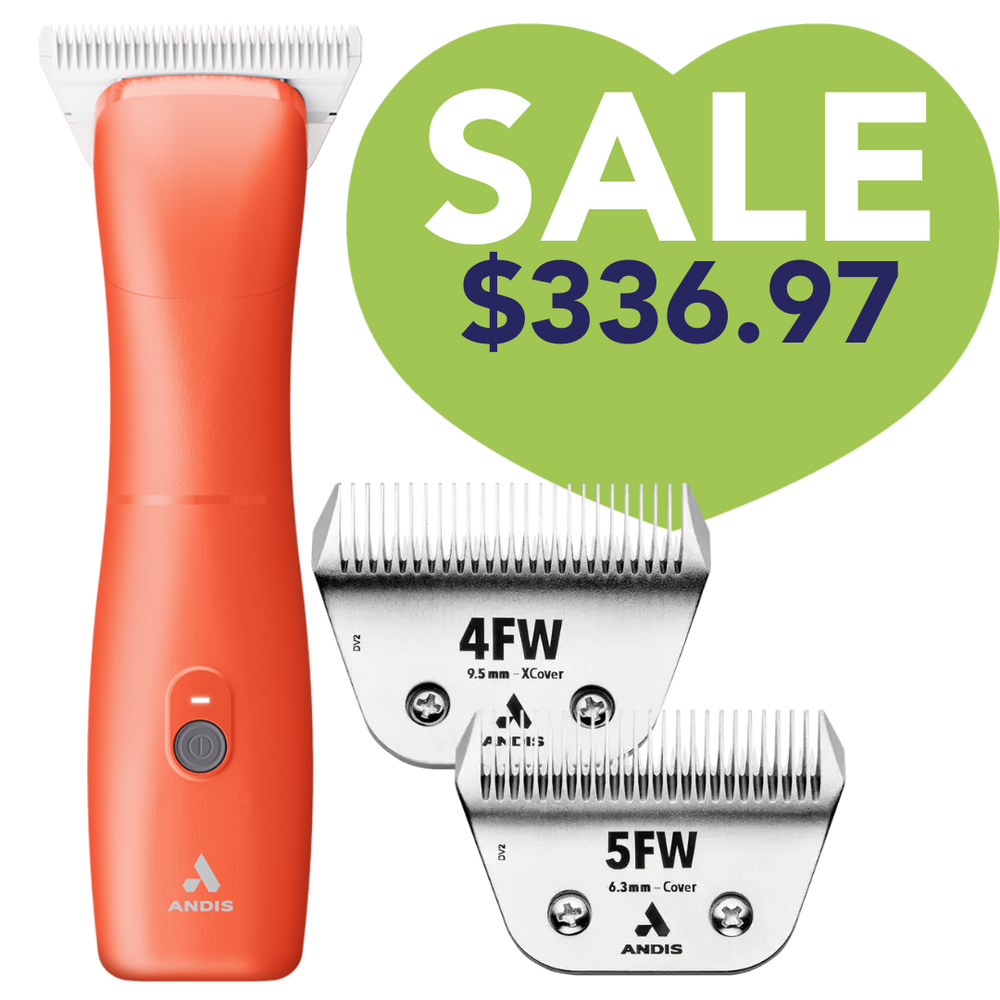 Emerge Orange Clipper #30W and with 4FW and 5FW Blades by Andis