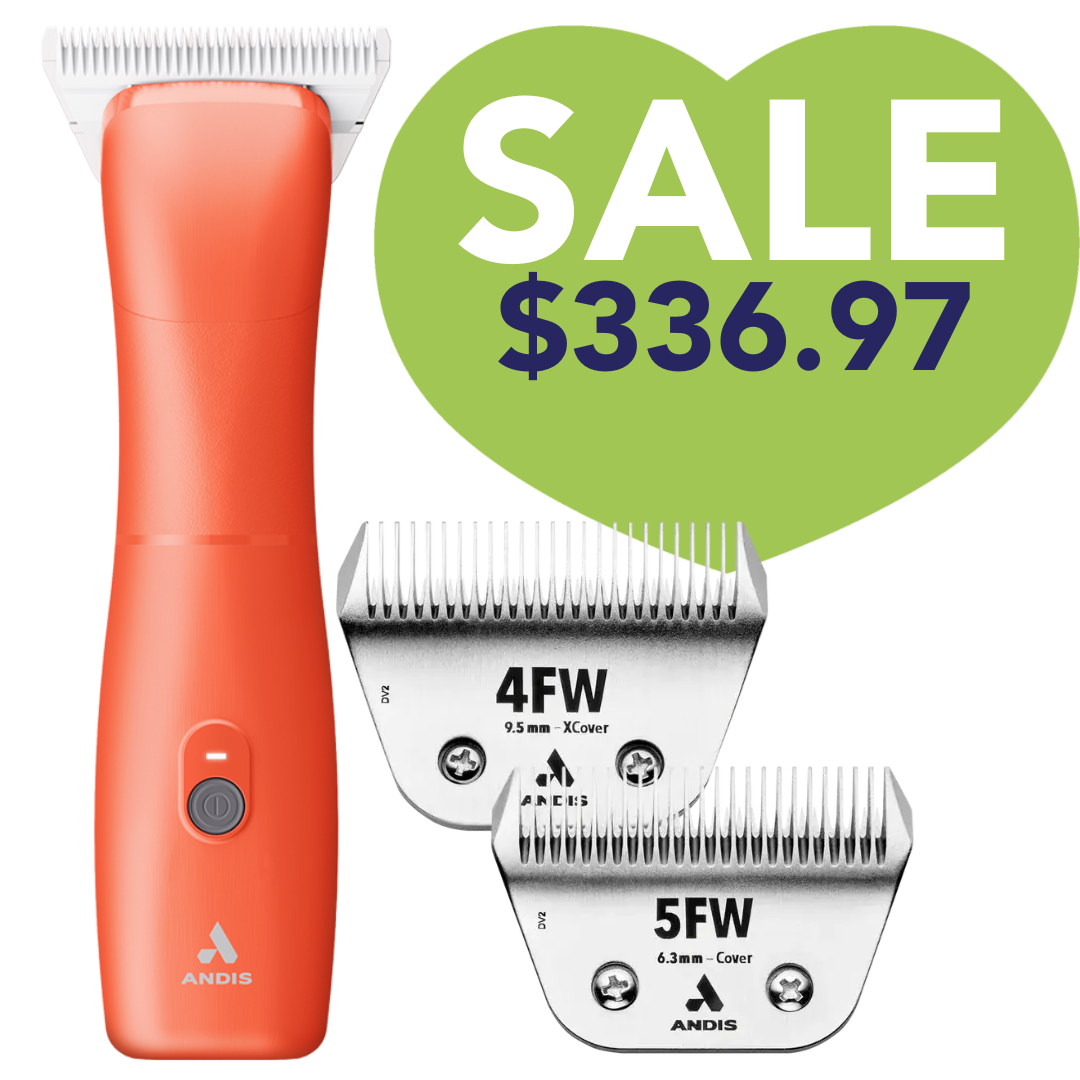 Emerge Orange Clipper #30W and with 4FW and 5FW Blades by Andis