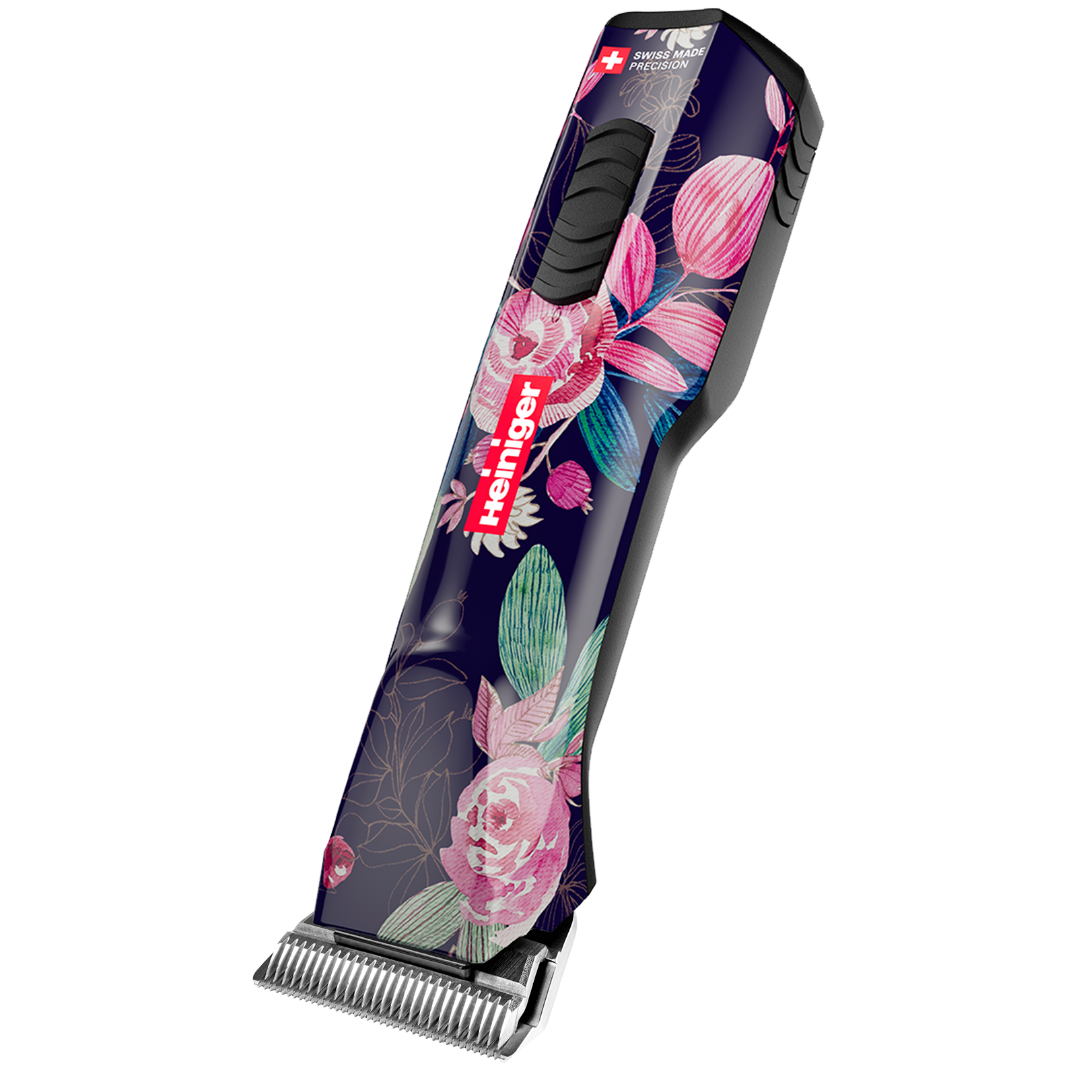 Limited Edition Flower Opal Cordless Clipper 2 Batteries with Free Clipper Grip by Heiniger