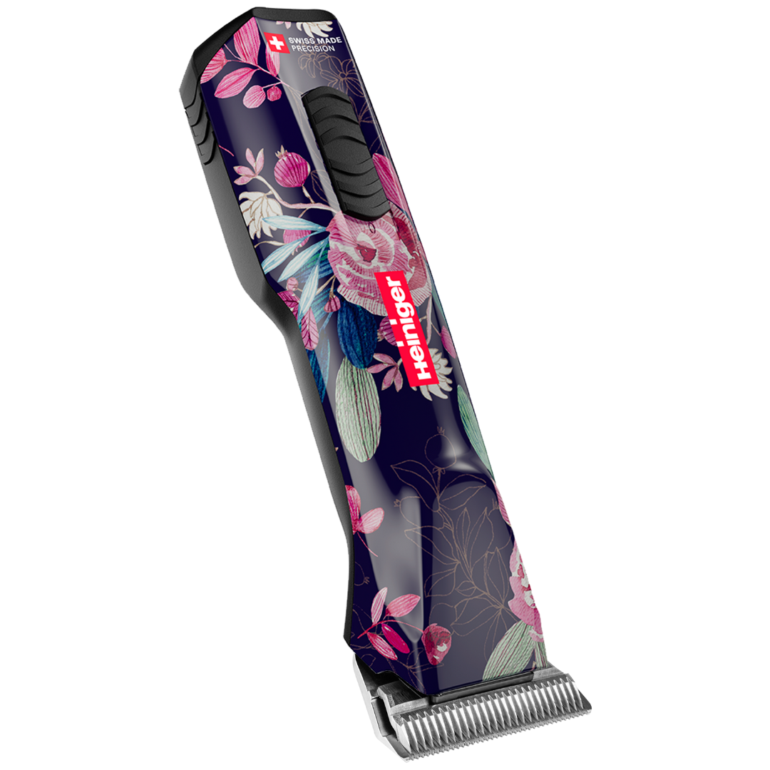 Limited Edition Flower Opal Cordless Clipper 2 Batteries with Free Clipper Grip by Heiniger