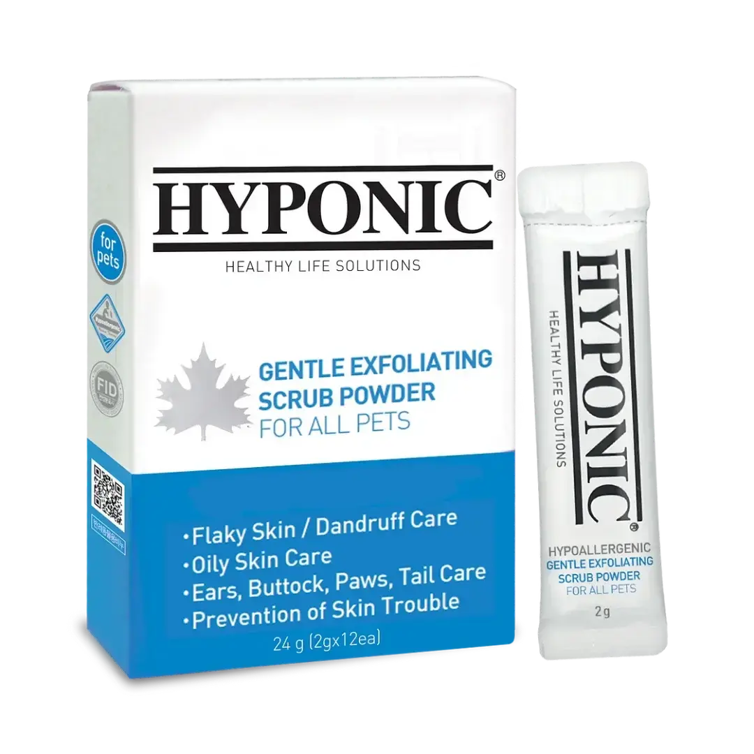 Gentle Exfoliating Scrub Powder for all pets 24g (2g X 12pack) by Hyponic
