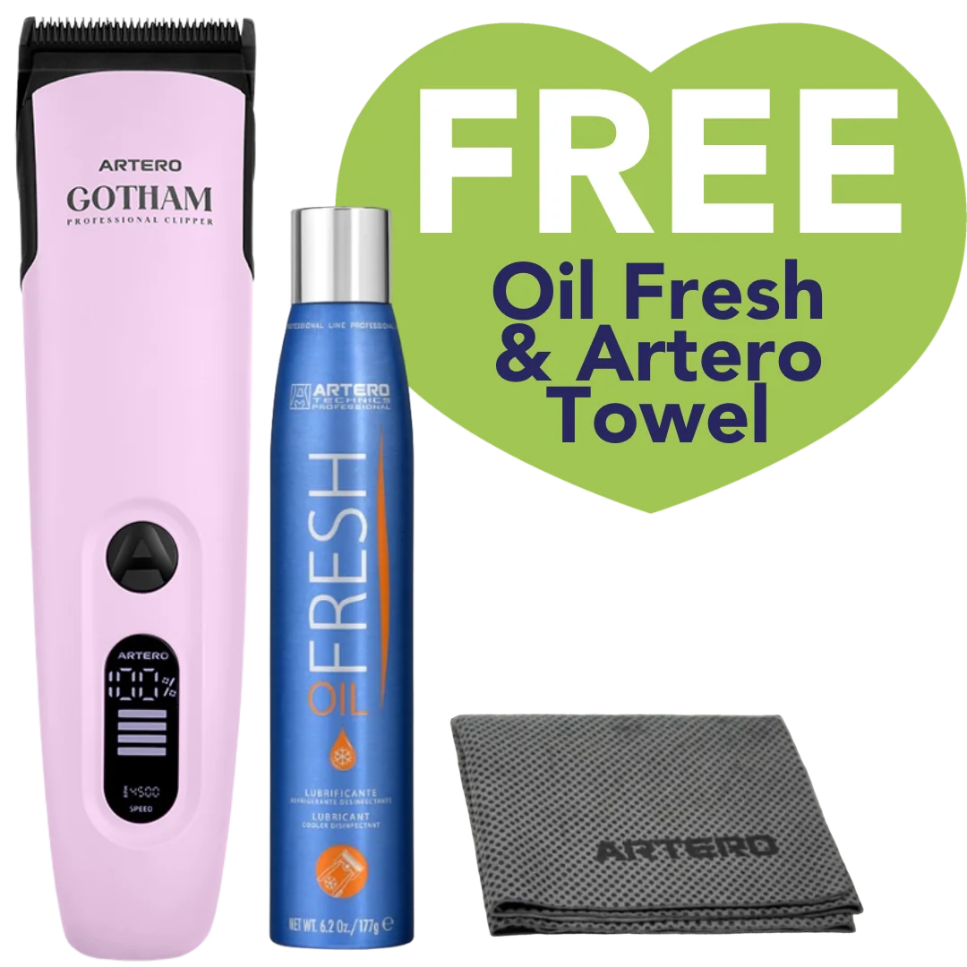 Artero Gotham Clipper Soft Lilac with Oil and Towel