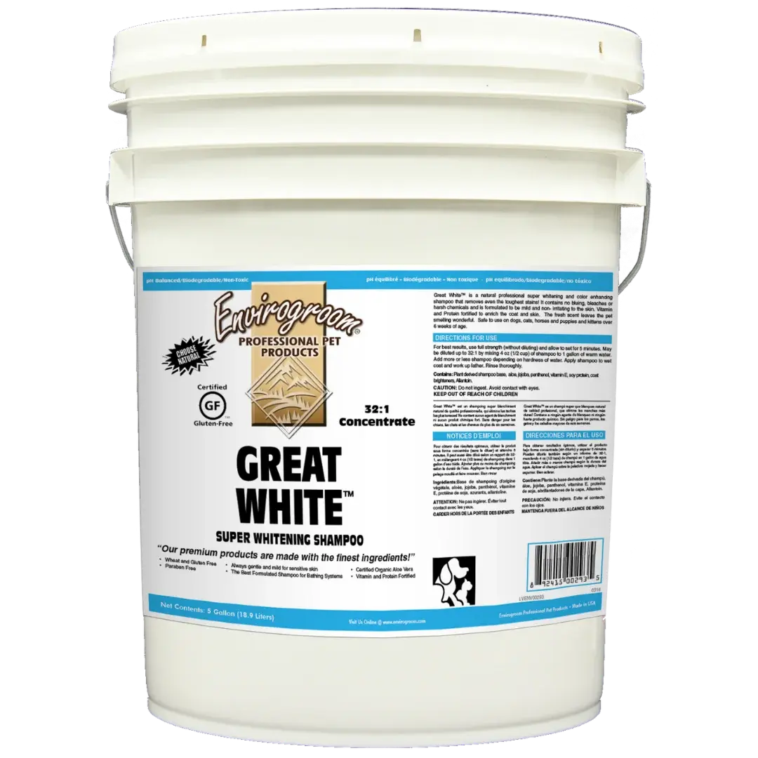 Great white shampoo bucket by envigroom.