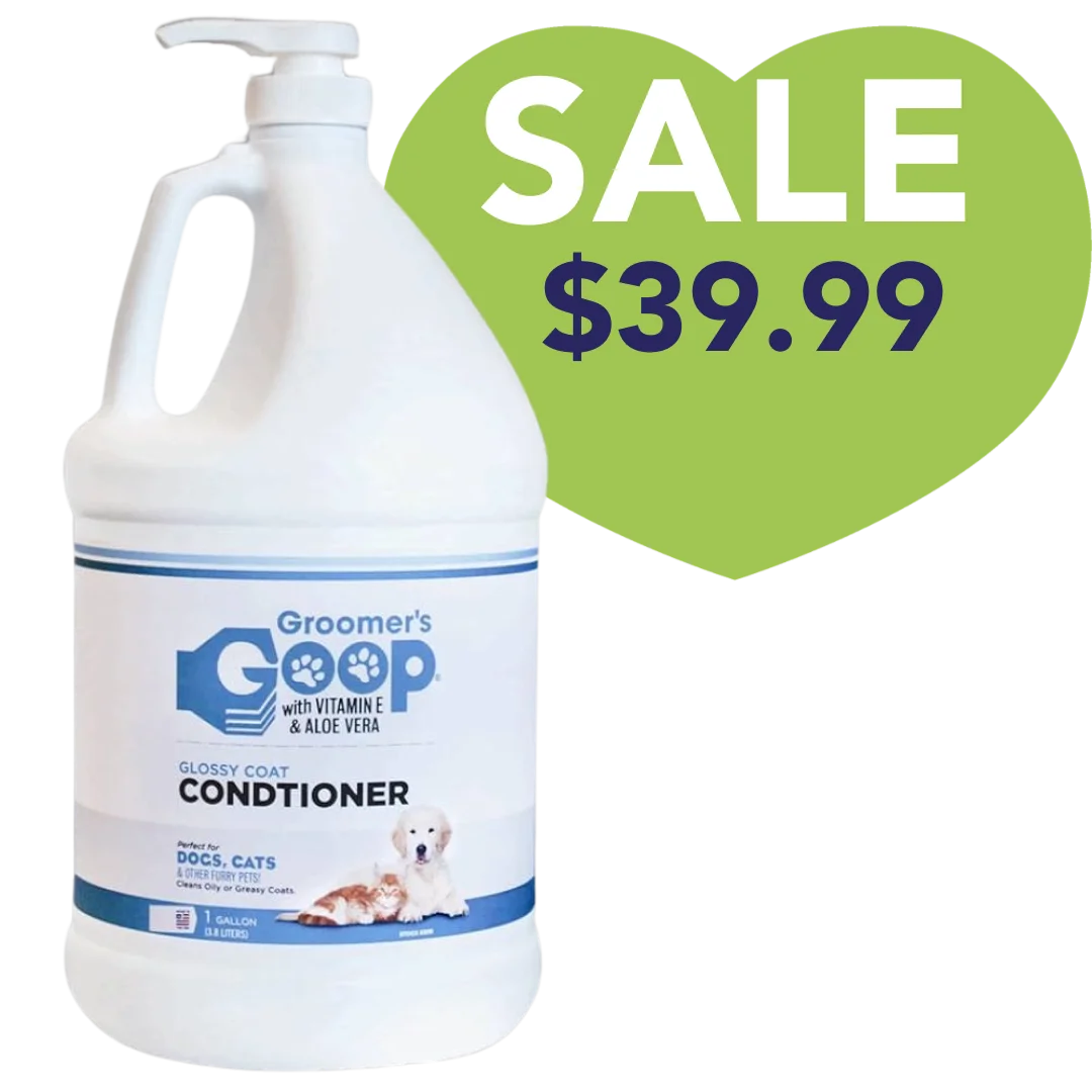 Glossy Coat Conditioner 1 Gallon with Pump by Groomer's Goop