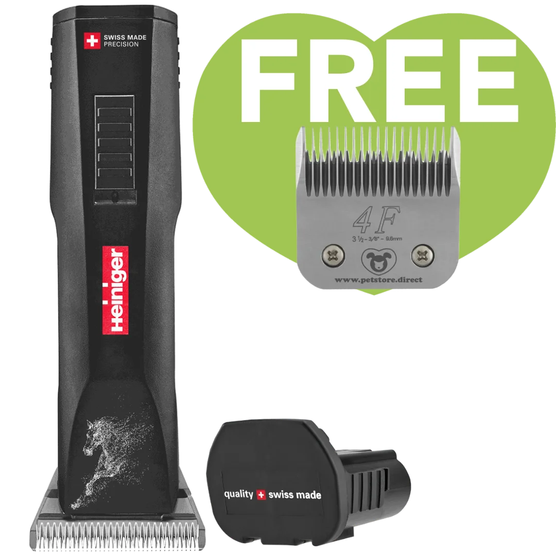 Horse Saphir Cordless Clipper One Battery with 4F Blade by Heiniger