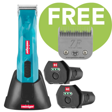 Opal Cordless Clipper 2 Batteries with 7F Blade by Heiniger